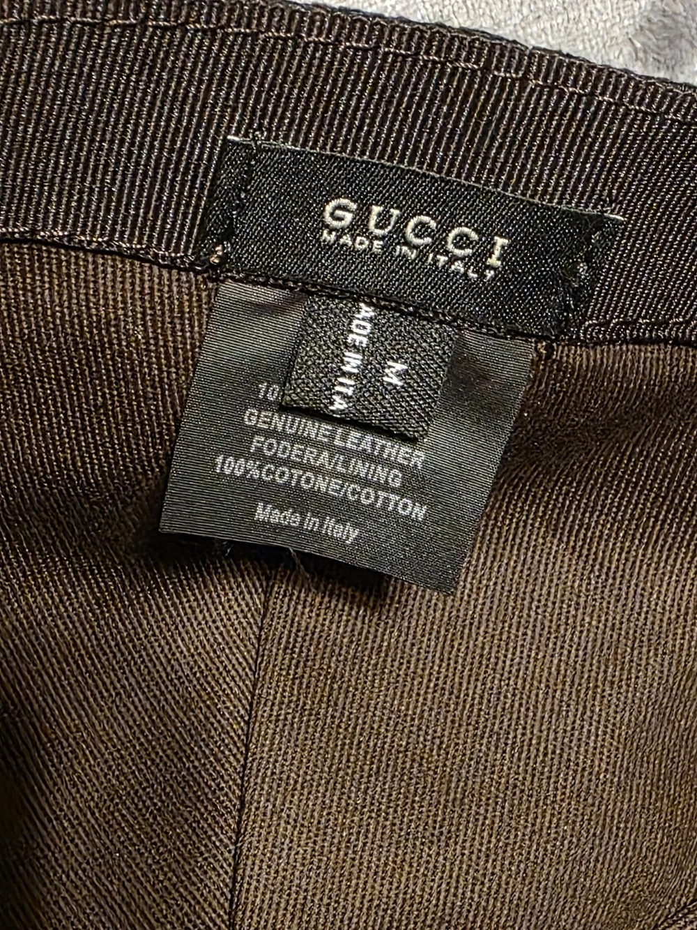Gucci Black And Gold Embossed Baseball Cap With Tiger
